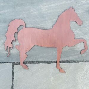 Trotting Horse; Laser cut metal horse, decor